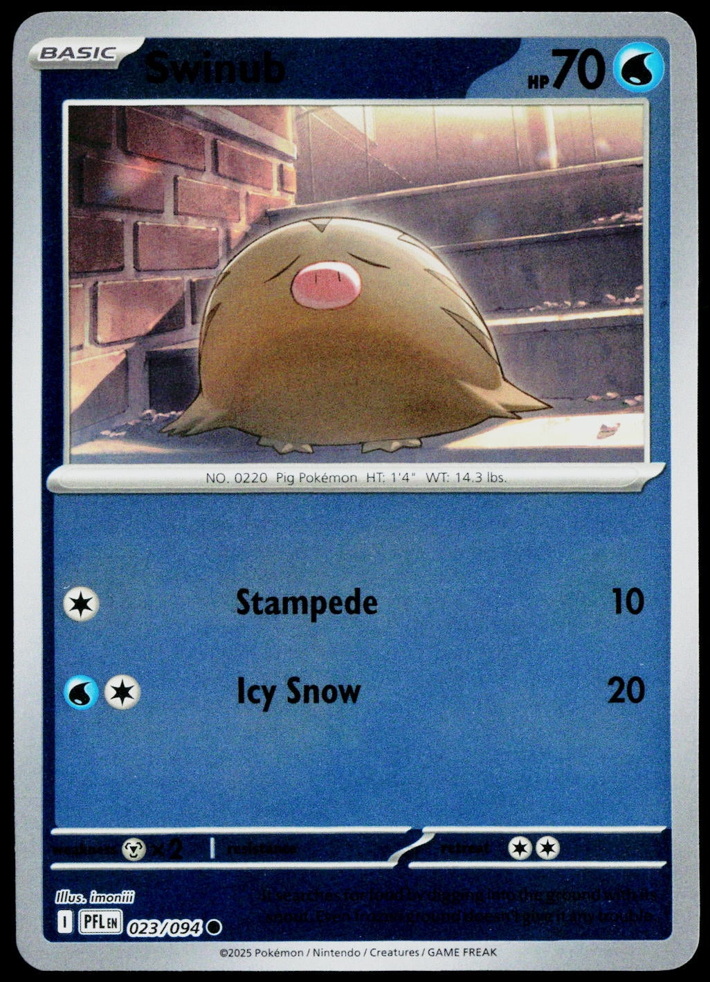 Swinub 023/094  Reverse Holo EN - original scanned front
