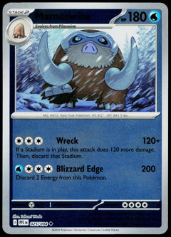 Mamoswine 025/094  Reverse Holo EN - original scanned front