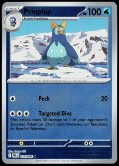 Prinplup 028/094  Reverse Holo EN - original scanned front