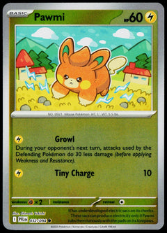 Pawmi 032/094  Reverse Holo EN - original scanned front