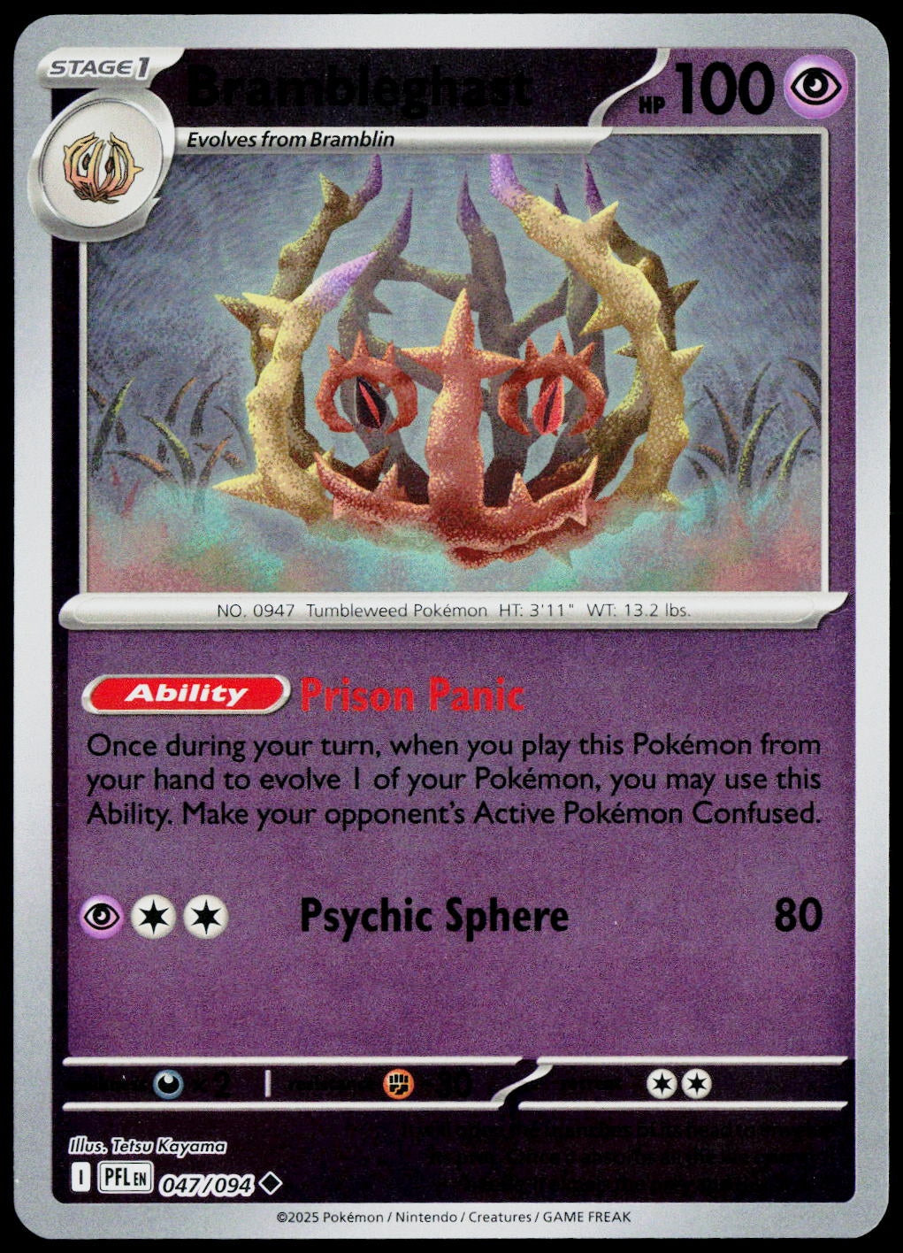 Brambleghast 047/094  Reverse Holo EN - original scanned front