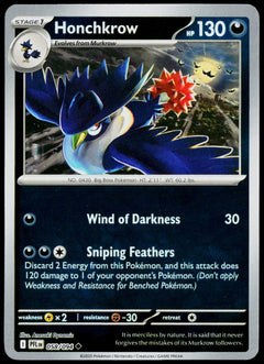Honchkrow 058/094  Reverse Holo EN - original scanned front