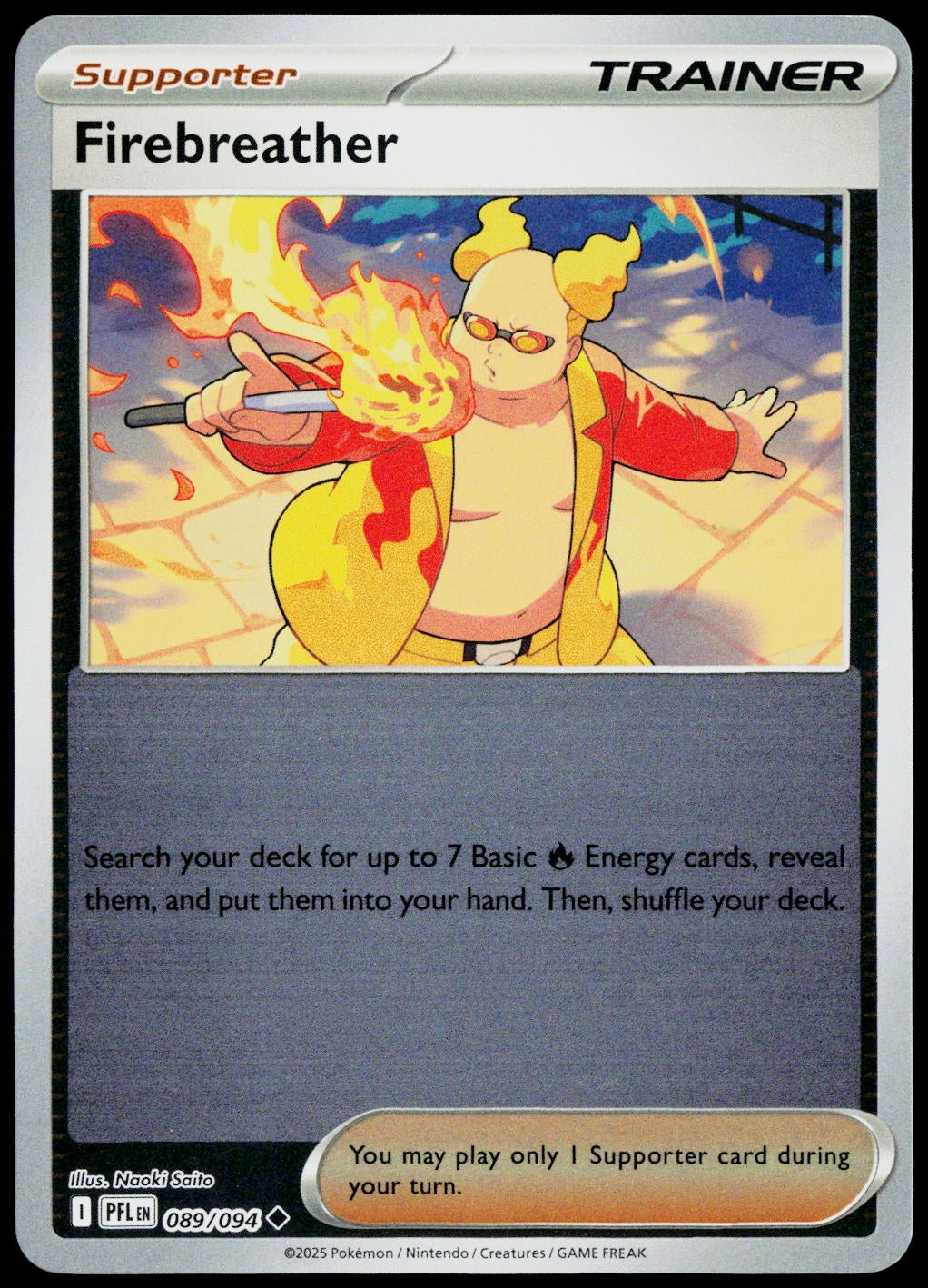 Firebreather 089/094  Reverse Holo EN - original scanned front