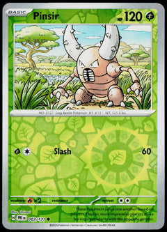 Pinsir 003/131  Reverse Holo EN - original scanned front