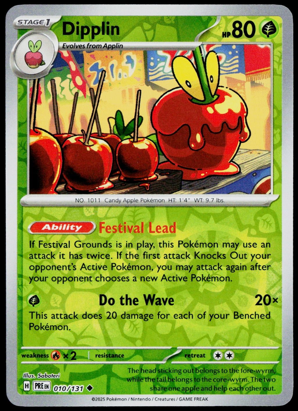Dipplin 010/131  Reverse Holo EN - original scanned front