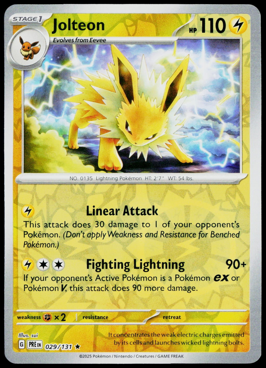 Jolteon 029/131  Reverse Holo EN - original scanned front
