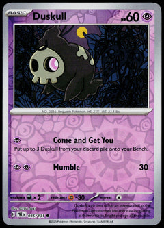 Duskull 035/131  Reverse Holo EN - original scanned front