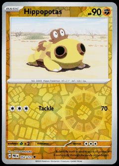 Hippopotas 052/131  Reverse Holo EN - original scanned front