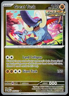 Great Tusk 055/131  Reverse Holo EN - original scanned front