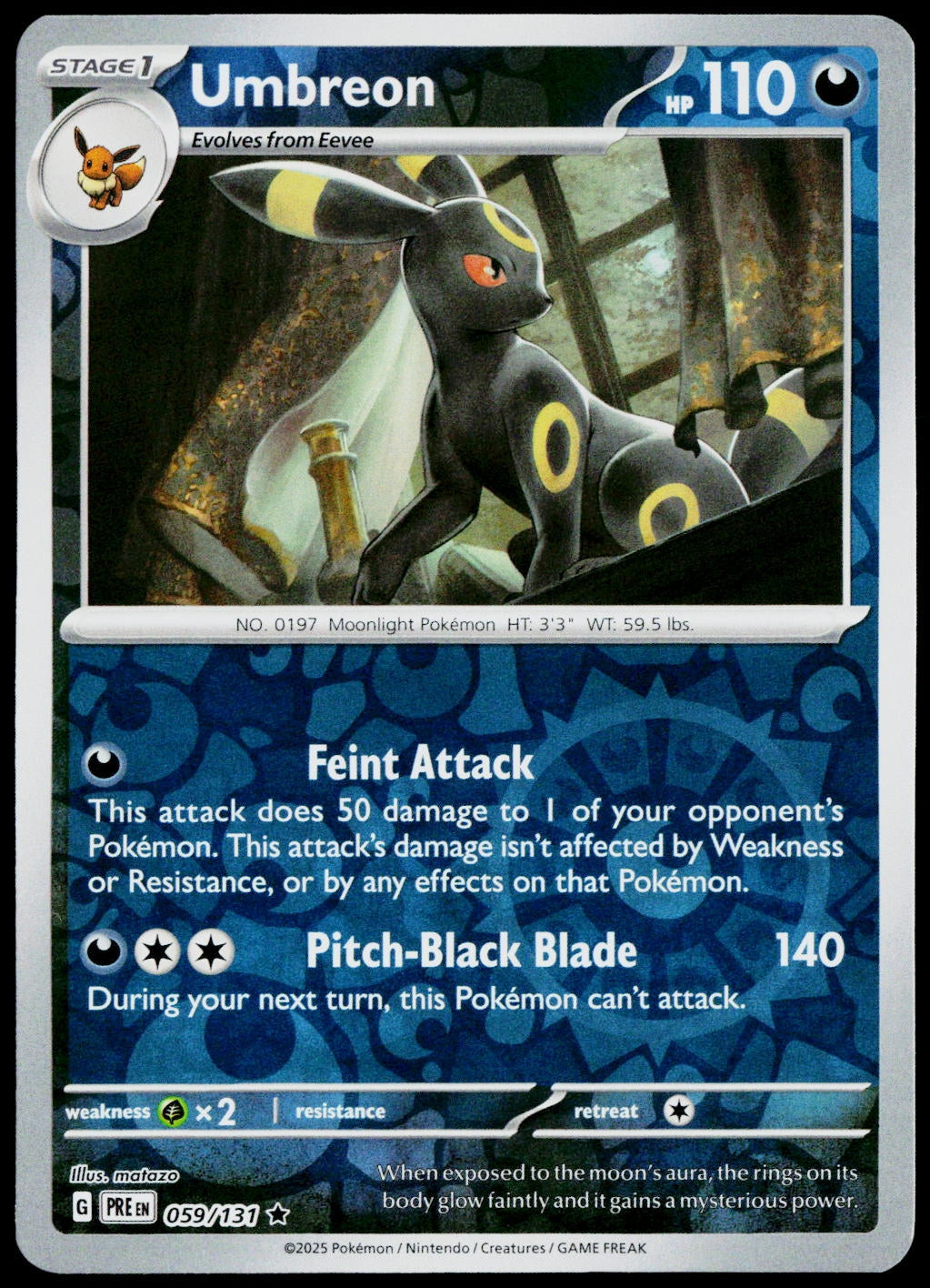 Umbreon 059/131  Reverse Holo EN - original scanned front