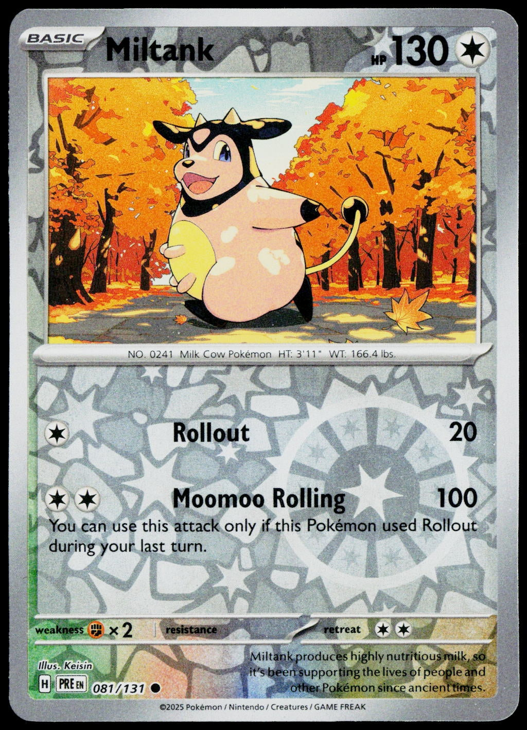 Miltank 081/131  Reverse Holo EN - original scanned front