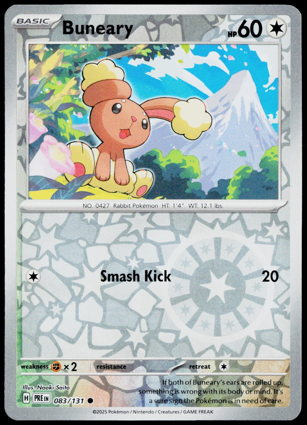 Buneary 083/131  Reverse Holo EN - original scanned front