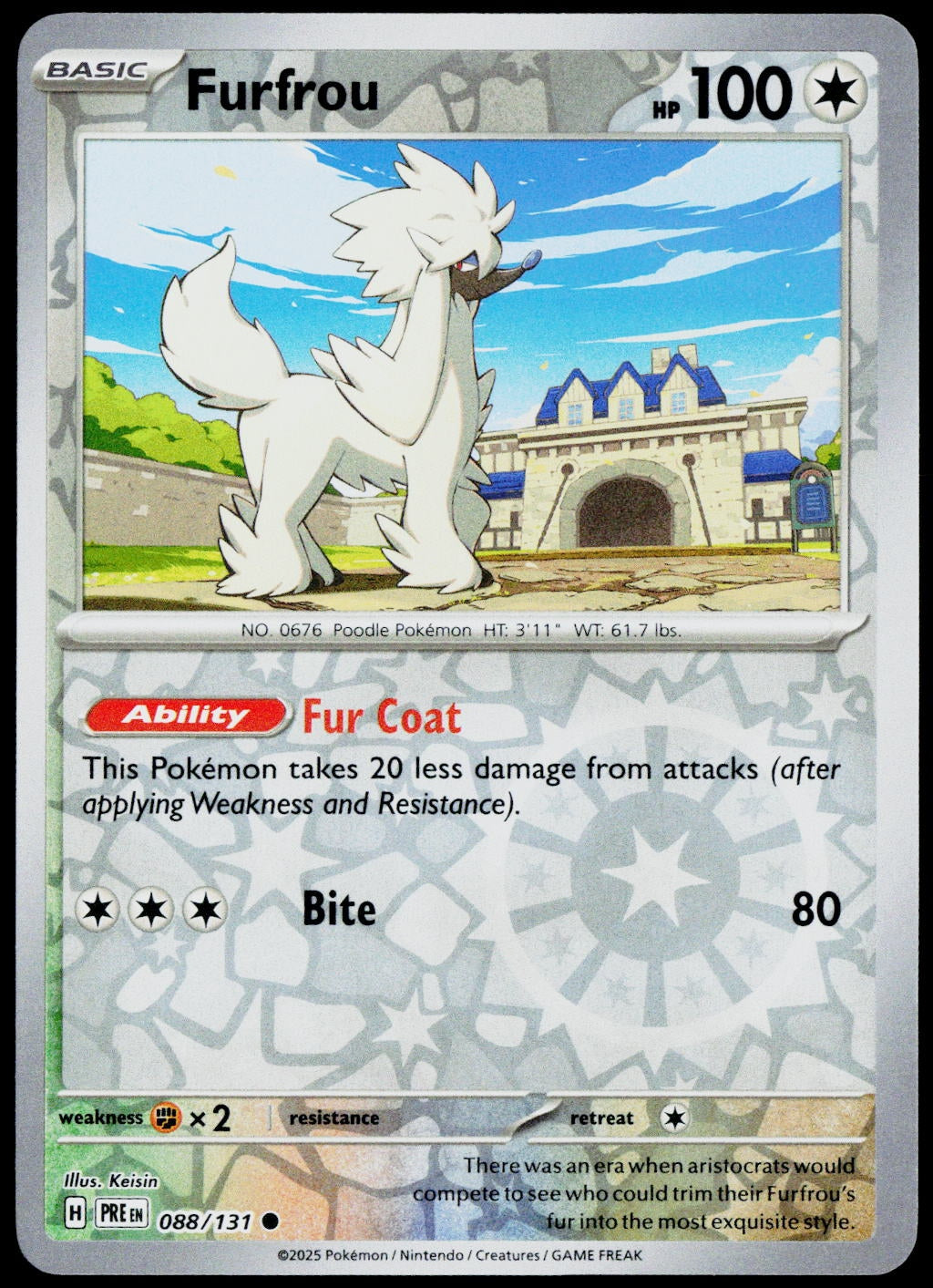 Furfrou 088/131  Reverse Holo EN - original scanned front
