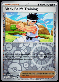 Black Belt's Training 097/131  Reverse Holo EN - original scanned front