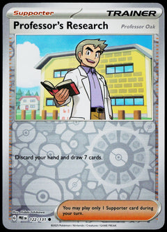 Professor's Research 122/131  Reverse Holo EN - original scanned front