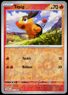 Tepig 011/086  Reverse Holo EN - original scanned front