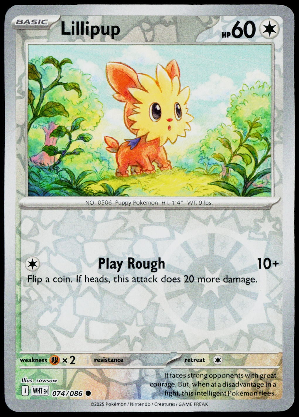 Lillipup 074/086  Reverse Holo EN - original scanned front