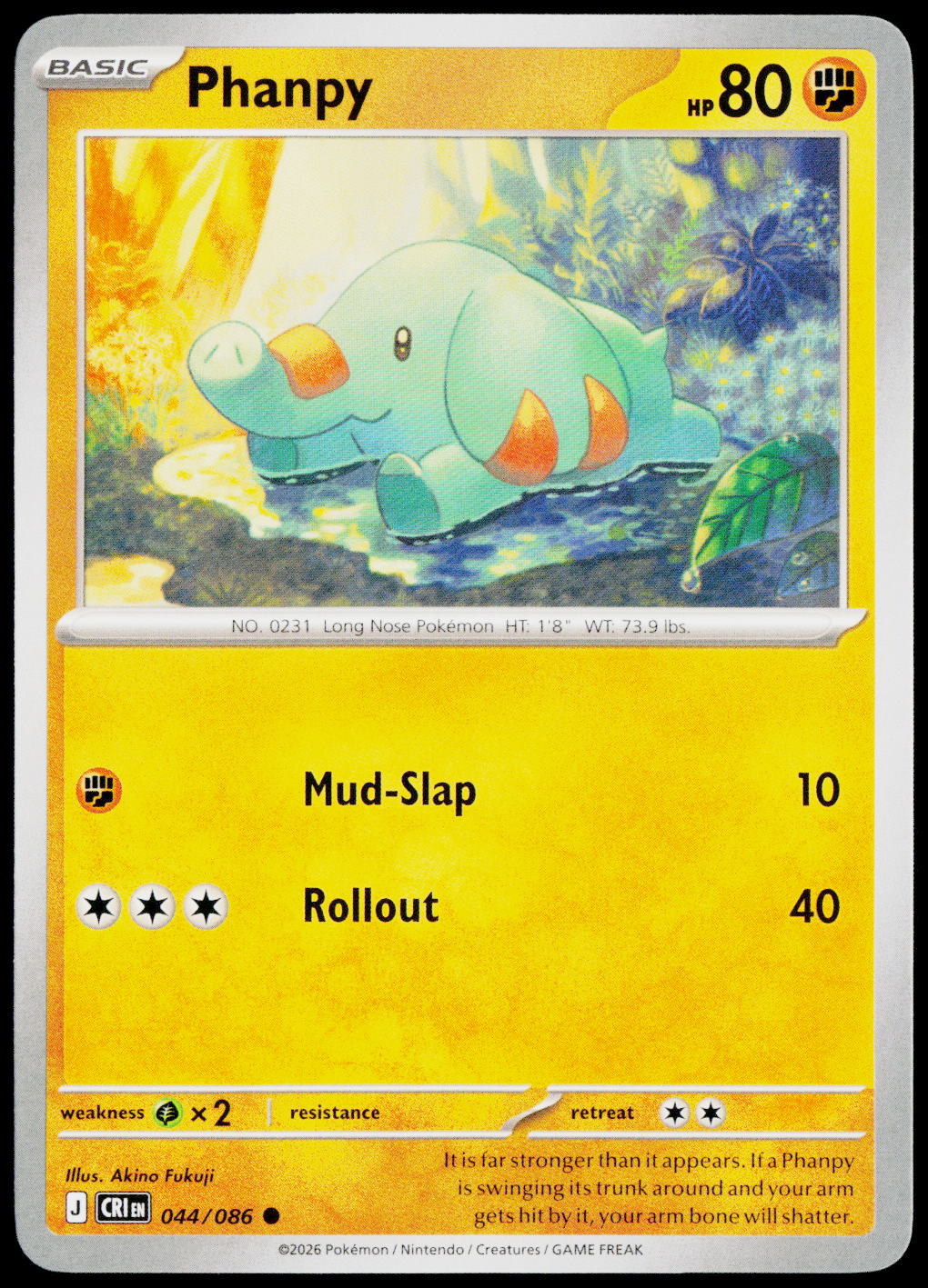 Phanpy 044/086 EN — original front scan