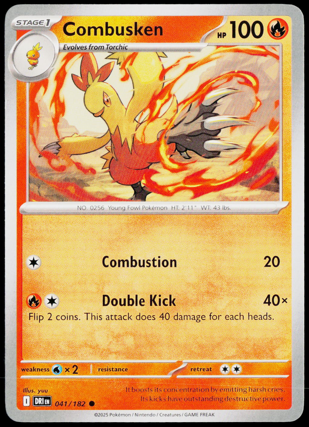 Combusken 041/182 EN — original front scan