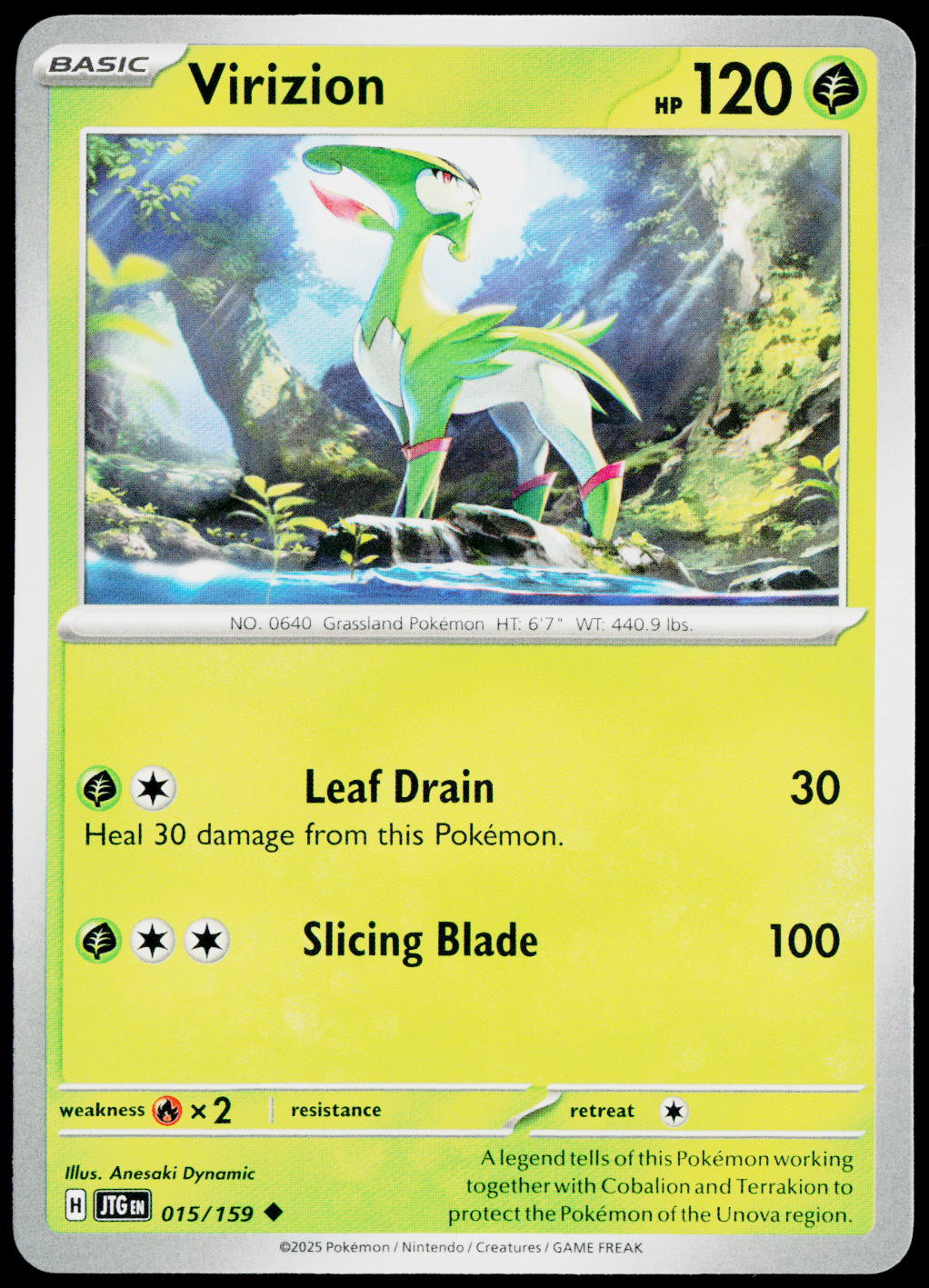 Virizion 015/159 EN — original front scan