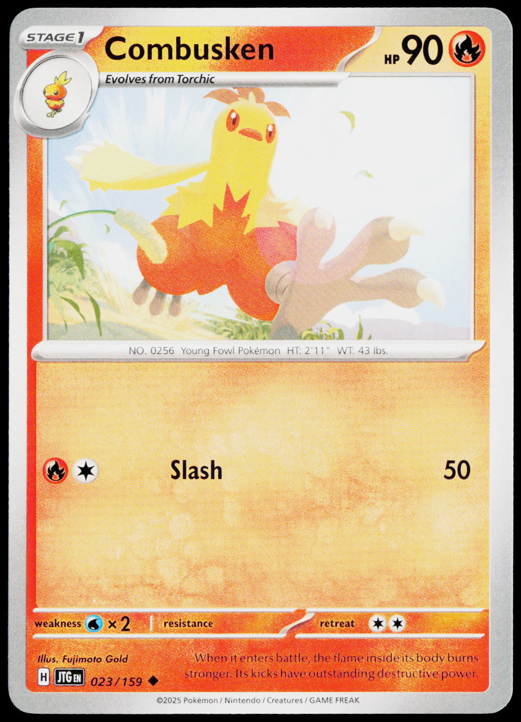 Combusken 023/159 EN — original front scan