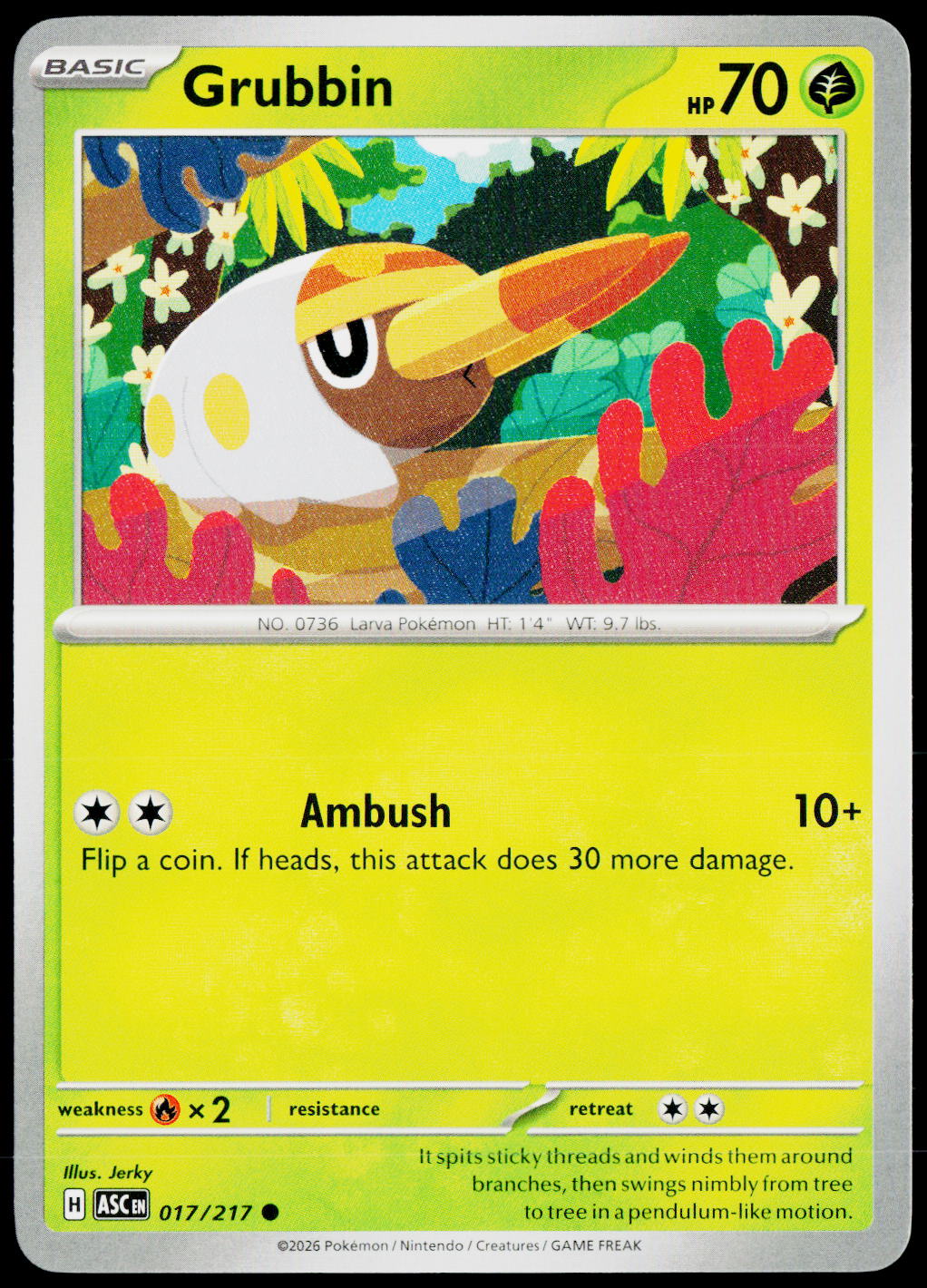 Grubbin 017/217 EN — original front scan