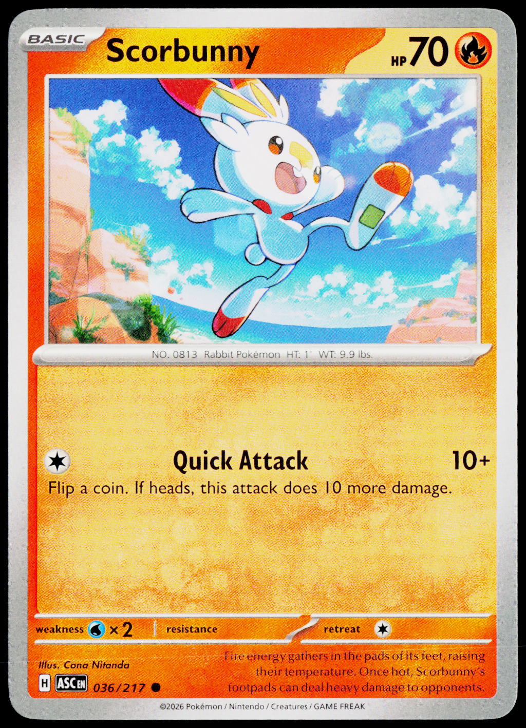 Scorbunny 036/217 EN — original front scan