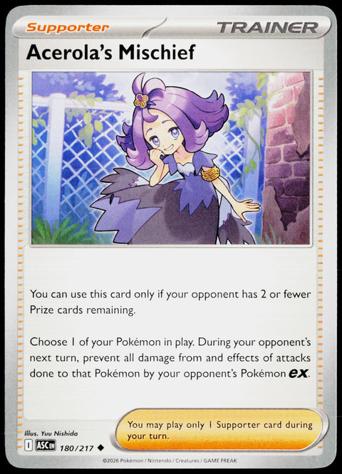 Acerola's Mischief 180/217 EN — original front scan