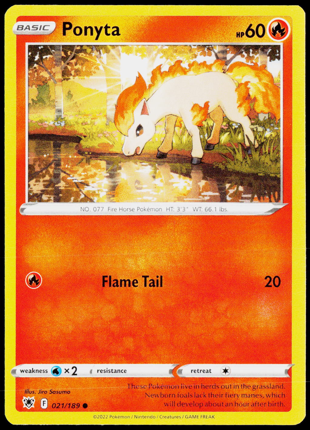 Ponyta 021/189 EN — original front scan