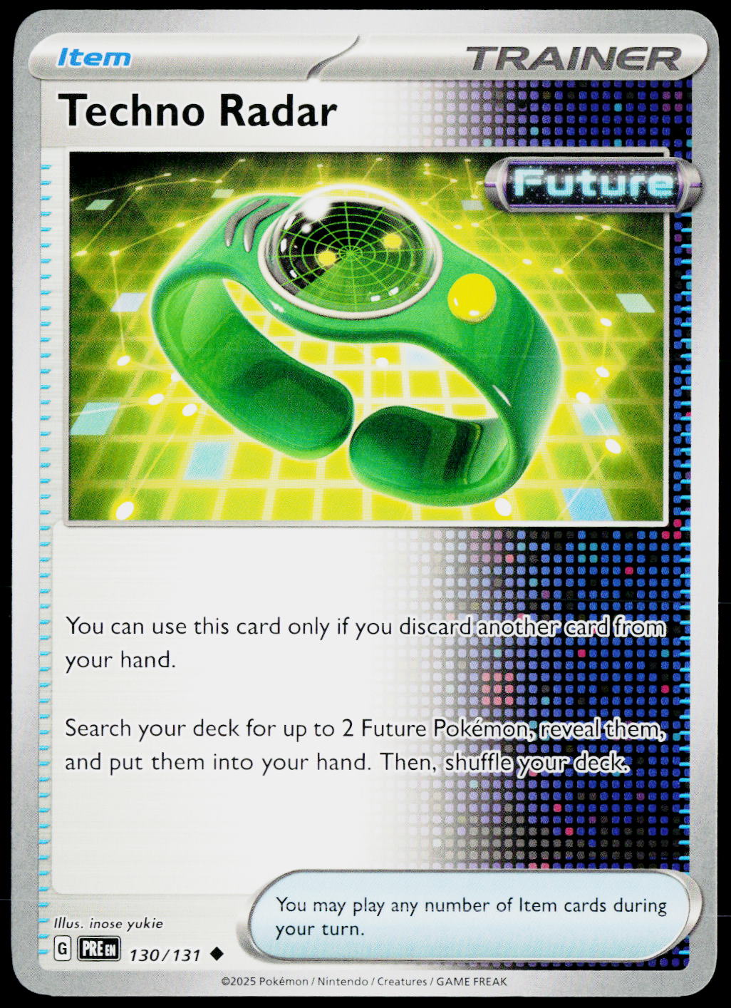 Techno Radar 130/131 EN — original front scan