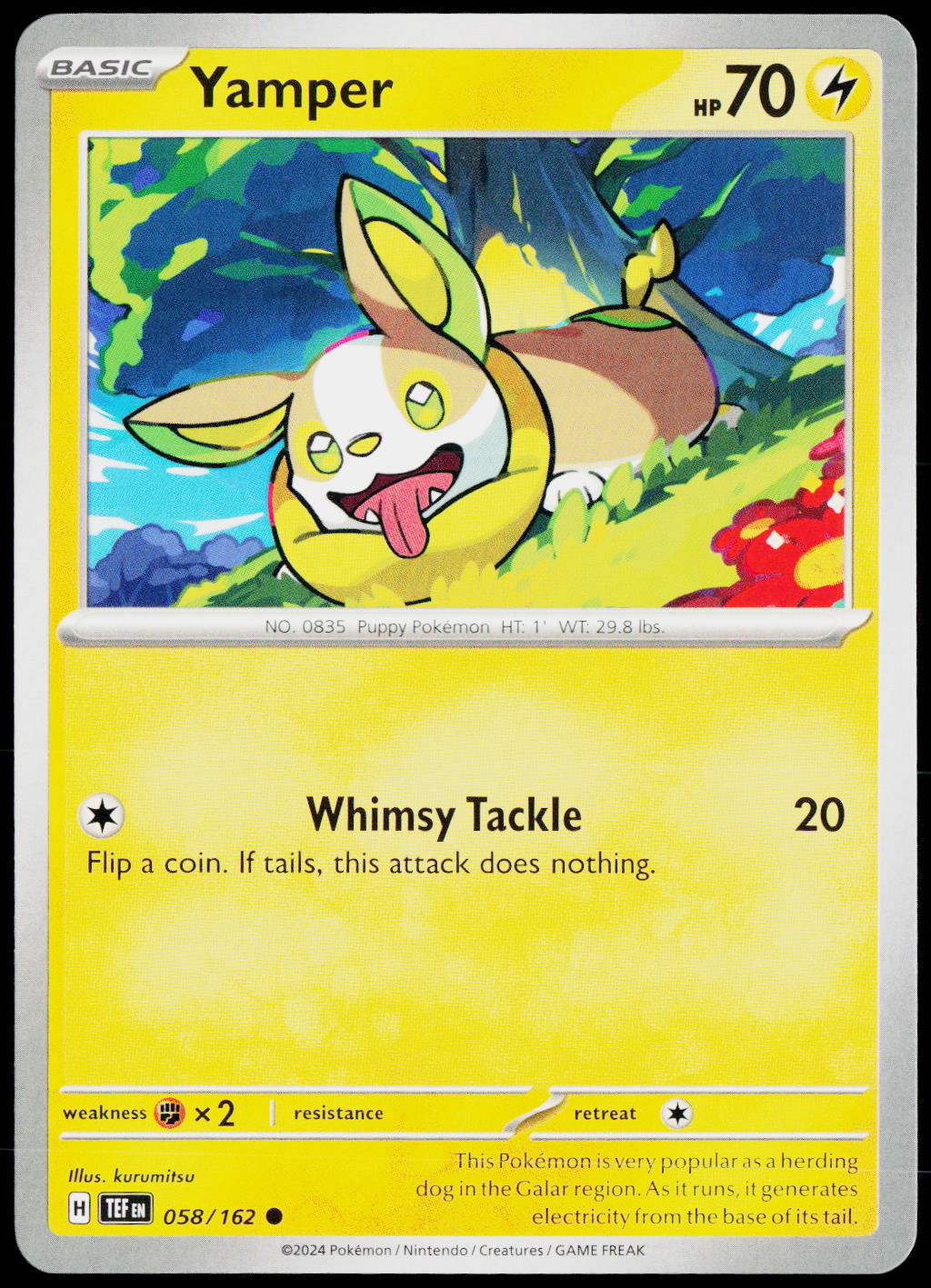 Yamper 058/162 EN — original front scan
