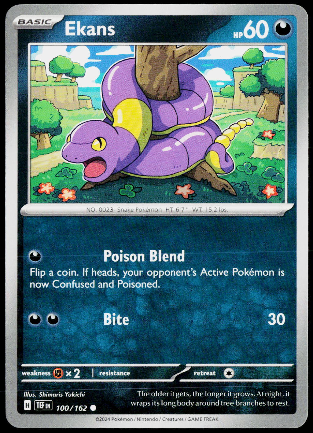Ekans 100/162 EN — original front scan