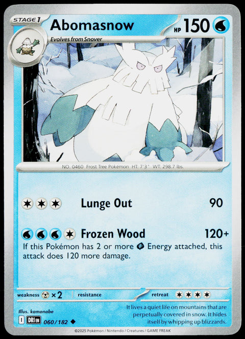 Abomasnow 060/182 EN — original front scan