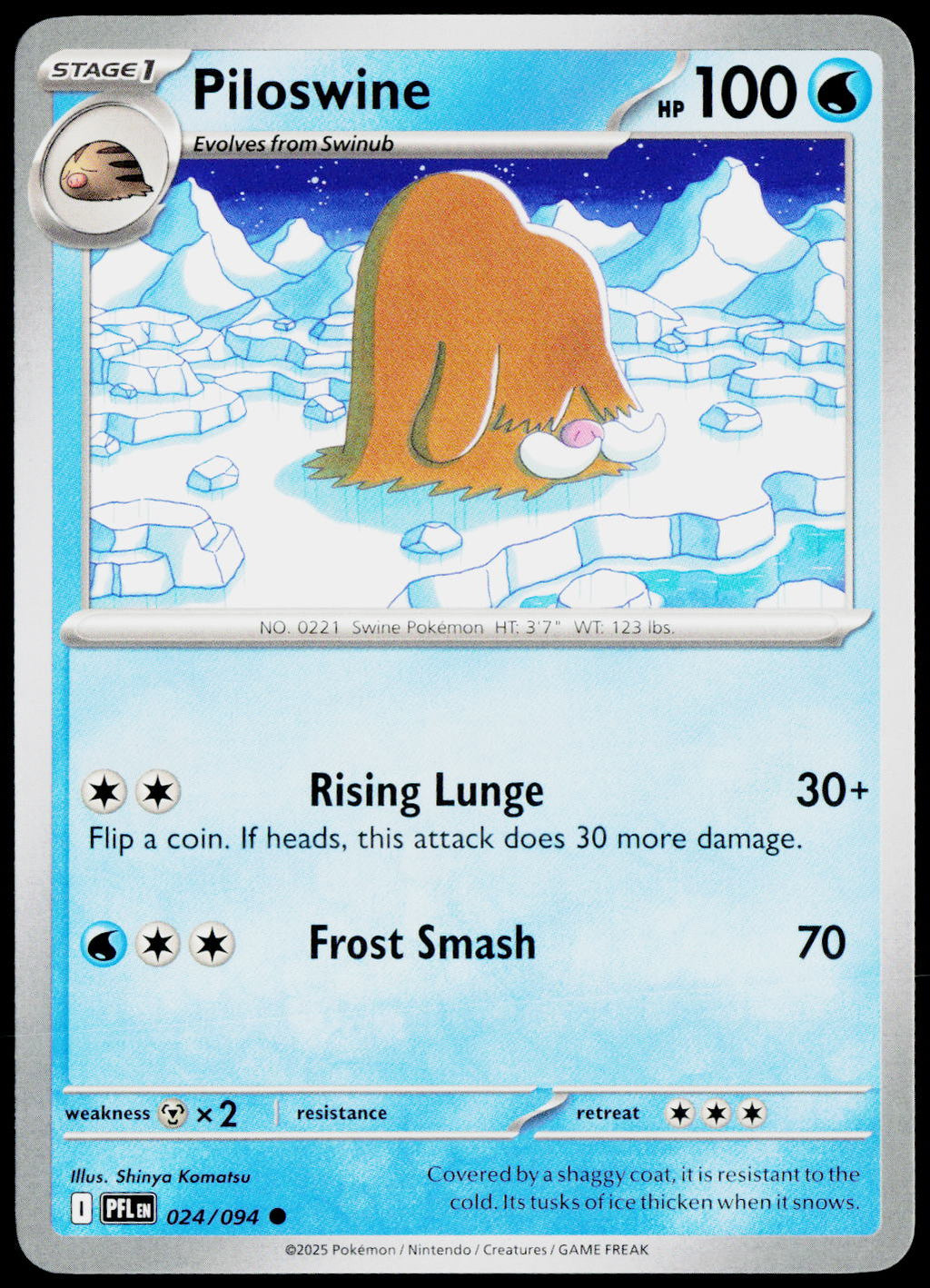 Piloswine 024/094 EN — original front scan