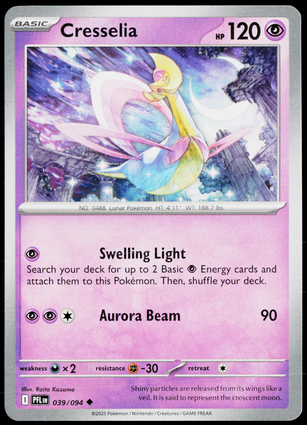 Cresselia 039/094 EN — original front scan