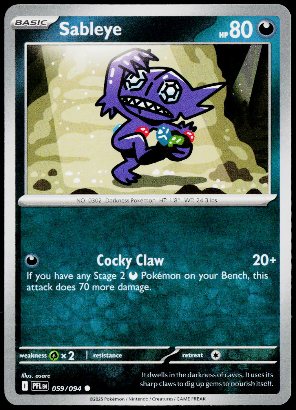 Sableye 059/094 EN — original front scan