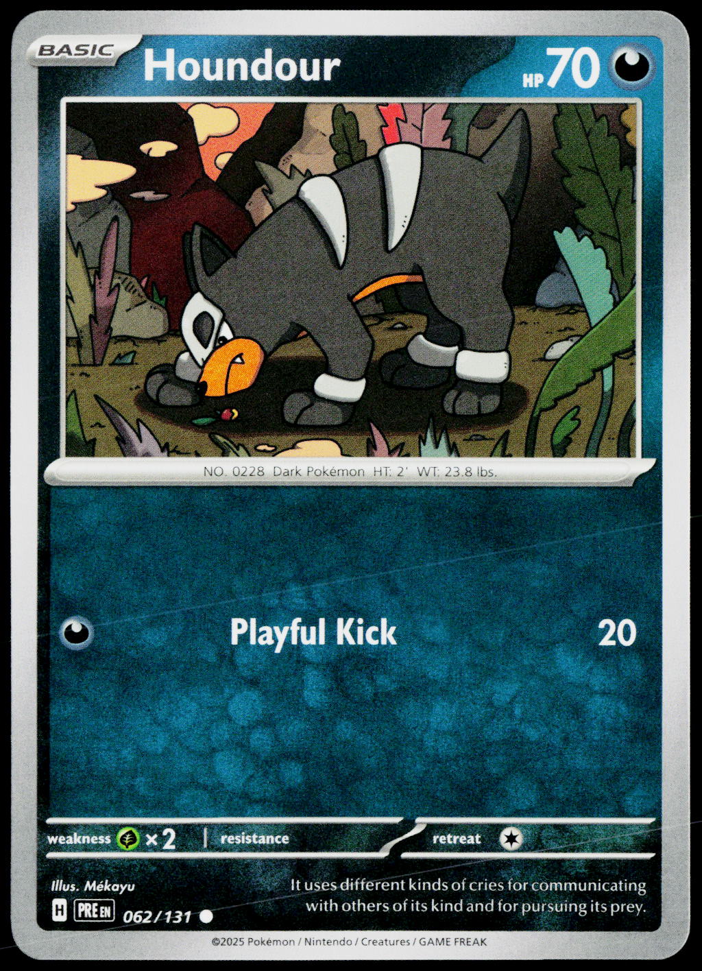 Houndour 062/131 EN — original front scan