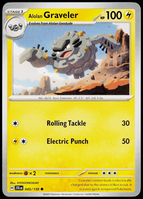 Alolan Graveler 045/159 EN — original front scan