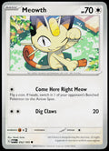 Meowth 052/165 EN — original front scan