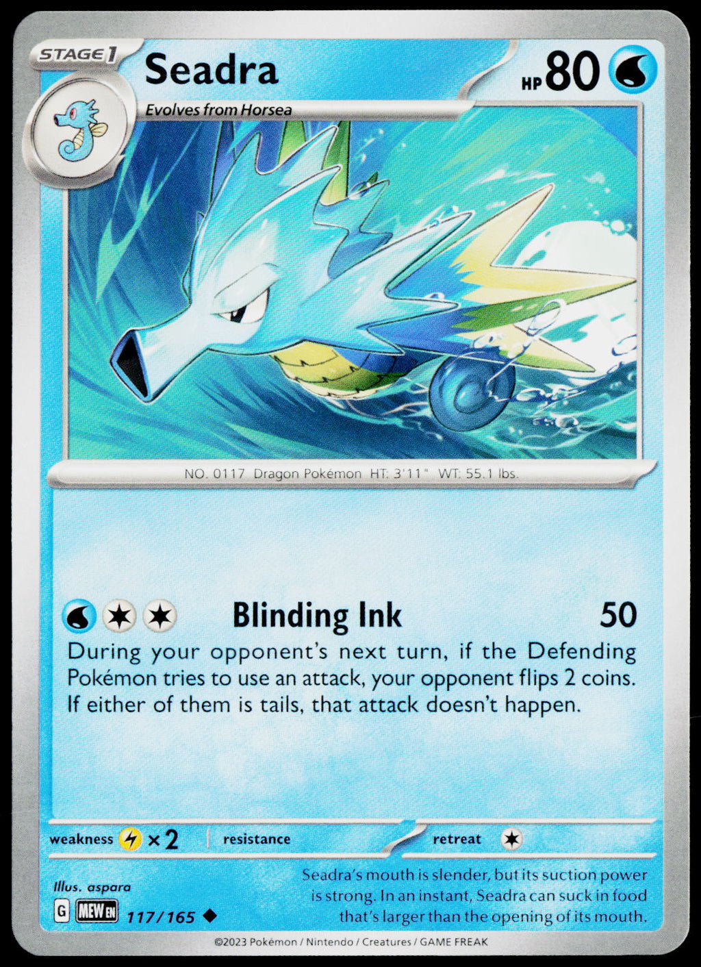 Seadra 117/165 EN — original front scan