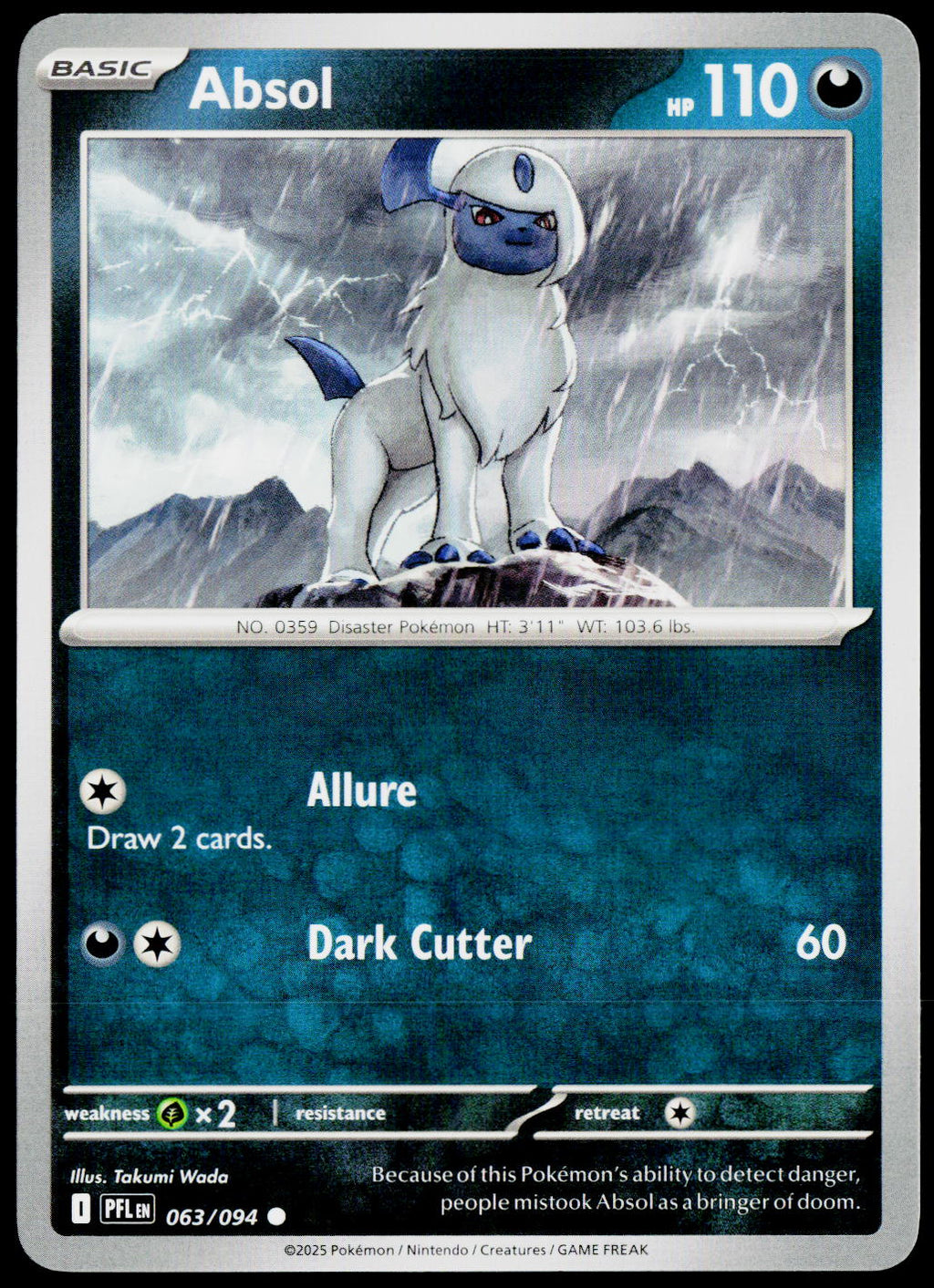 Absol 063/094 EN — original front scan