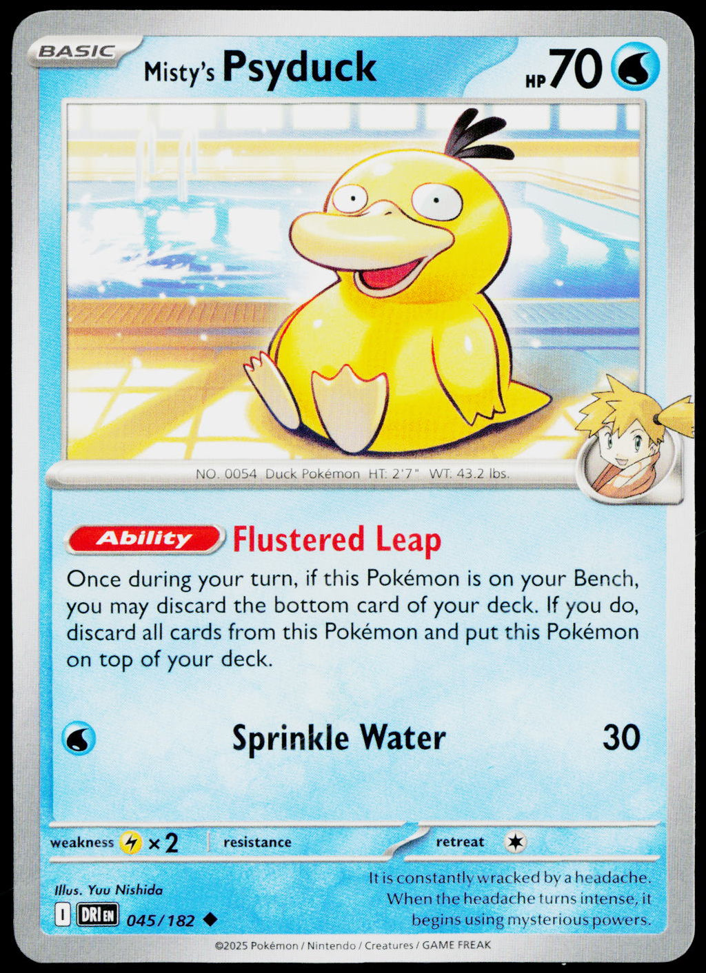 Misty's Psyduck 045/182 EN — original front scan