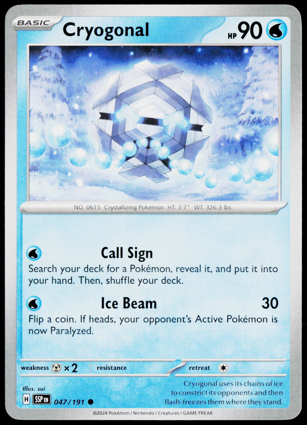 Cryogonal 047/191 EN — original front scan