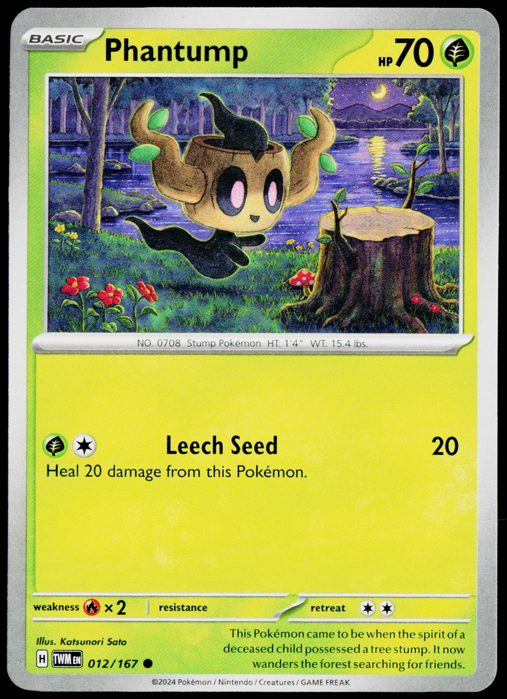 Phantump 012/167 EN — original front scan
