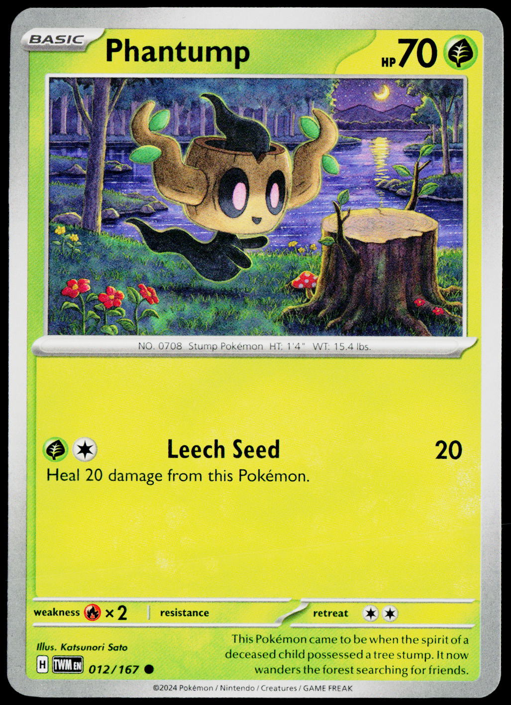Phantump 012/167 EN — original front scan