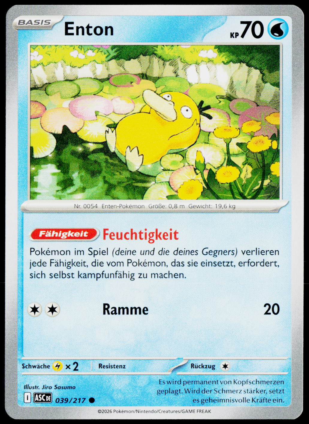 Psyduck 039/217 DE — original front scan