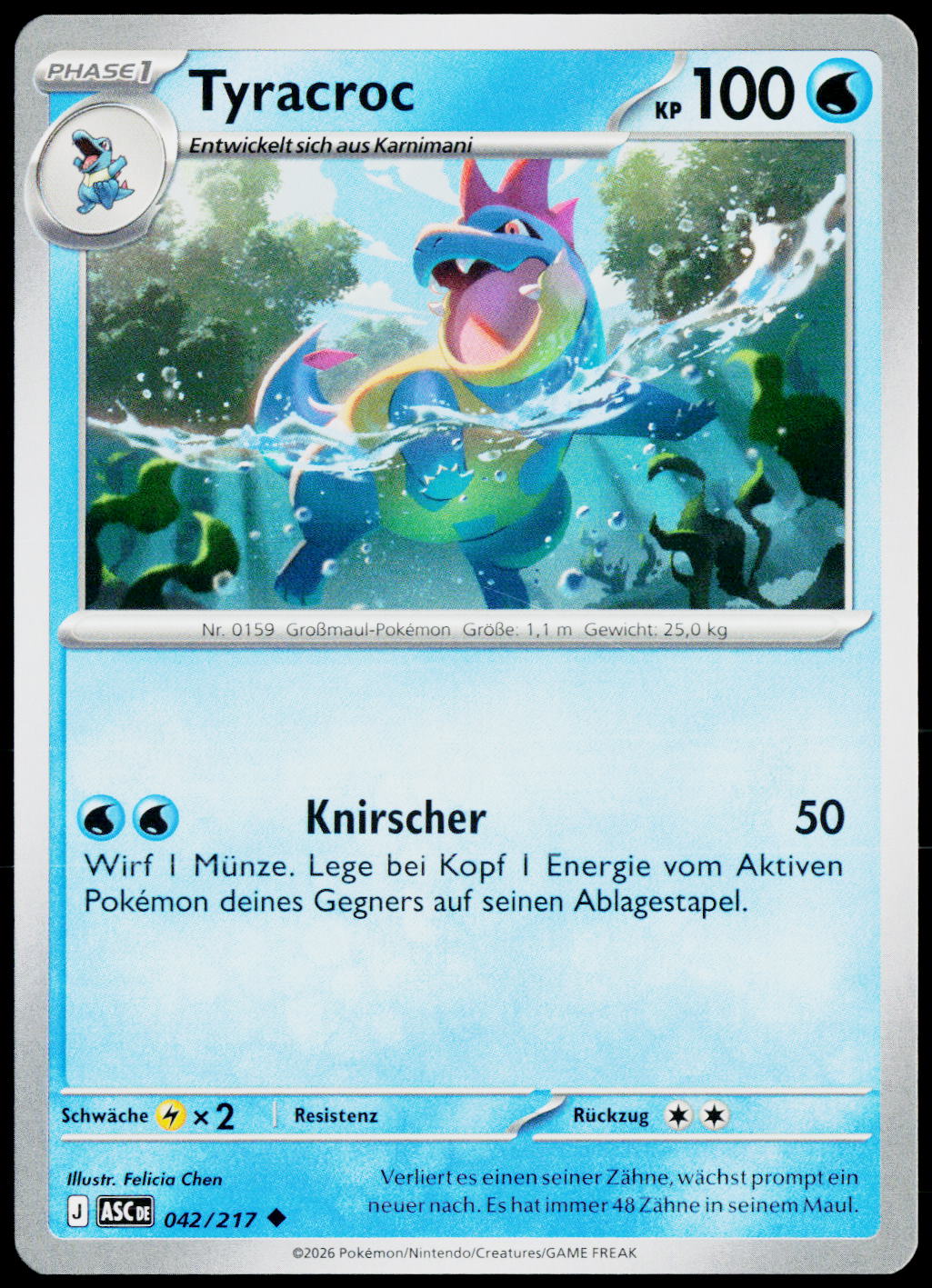 Croconaw 042/217 DE — original front scan