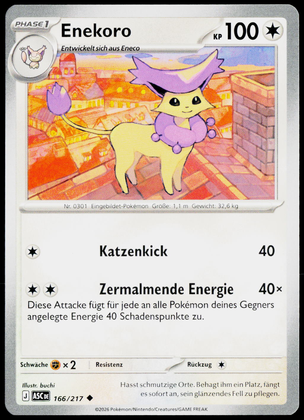 Delcatty 166/217 DE — original front scan