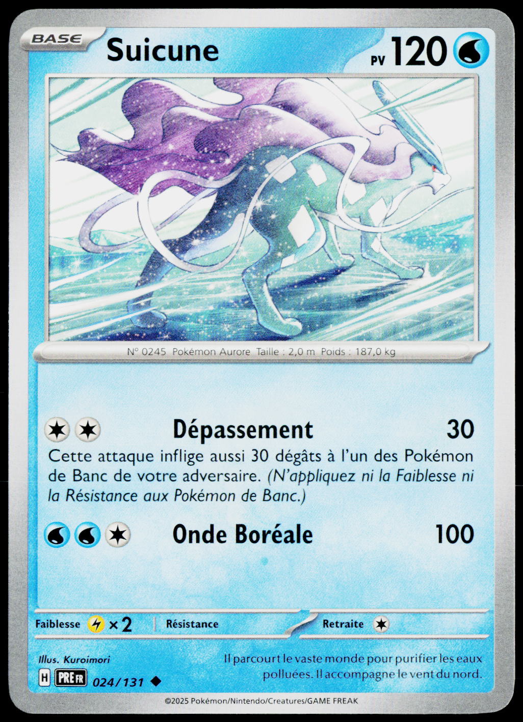 Suicune 024/131 FR — original front scan