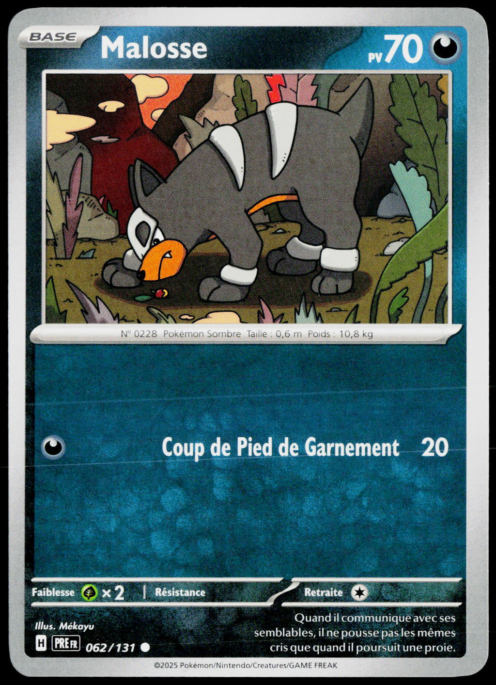 Houndour 062/131 FR — original front scan